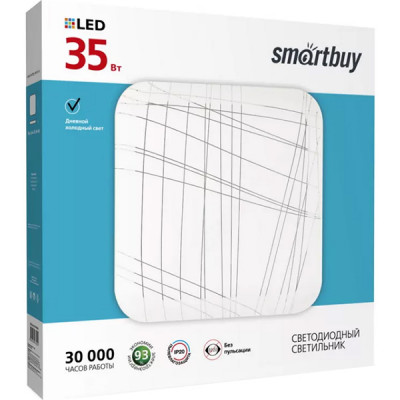 Светильник настенно-потолочный LED 35W, 6000K, 2800Лм, 420*75, SmartBuy Line [SBL-Line-35-W-6K]