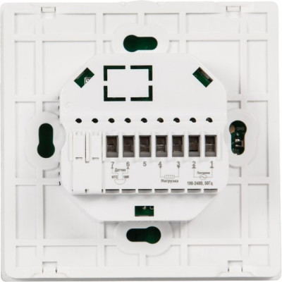 Термостат Бастион TEPLOCOM TSF-Prog-220/16A, встраиваемый, для электр.теплого пола, 88х88х45мм
