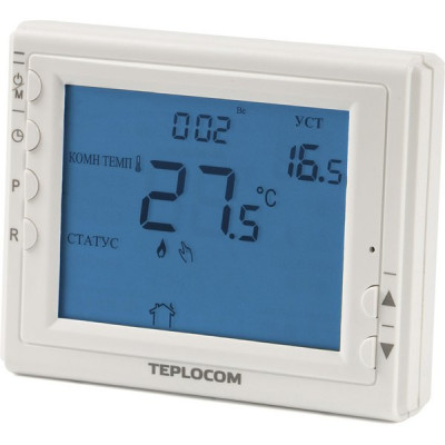 Термостат Бастион TEPLOCOM TS-Prog-2AA/8A, встраиваемый, комнатный