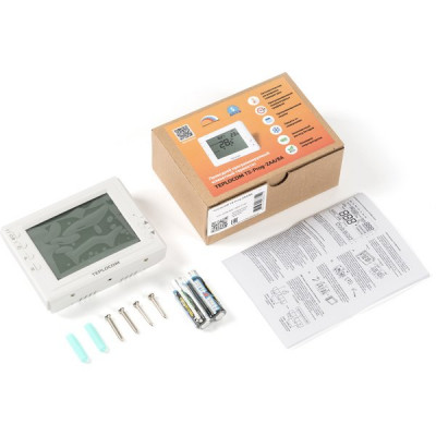 Термостат Бастион TEPLOCOM TS-Prog-2AA/8A, встраиваемый, комнатный