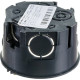 Коробка установочная с/у для твердых стен d68*40мм, саморезы, черная, ЭРА [KUT-68-40-black]