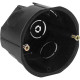 Коробка установочная с/у для твердых стен d68*40мм, саморезы, черная, ЭРА [KUT-68-40-black]