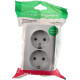 Розетка о/у 2x2P+E 16А, изол.пл., Schneider Electric Blanca [BLNRA010213] алюминий 