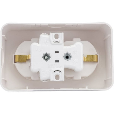 Розетка о/у 2x2P+E 16А, со шторками, Schneider Electric Blanca [BLNRA011213] алюминий