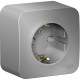Розетка о/у 2P+E 16А, со шторками, изол.пл., Schneider Electric Blanca [BLNRA011113] алюминий