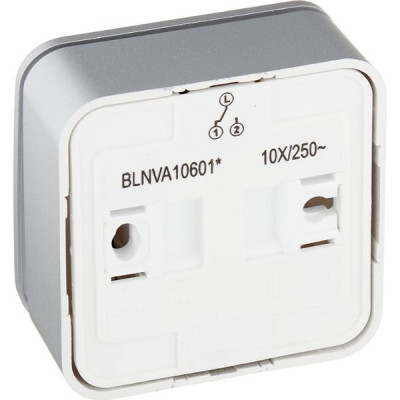 Переключатель о/у 1-кл 10А, изол.пл., Schneider Electric Blanca [BLNVA106013] алюминий