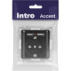 Розетка с/у 2P+E 16А со шторками +2xUSB, Intro Accent [6-410-05] антрацит