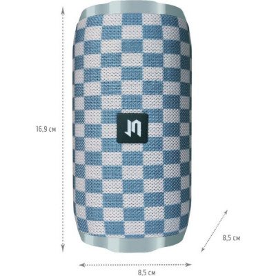 Колонка Jet.A, BT, MP3 microSD, USB, 10W, 1200mAh, беж.серая [PBS-60 Beige-grey]
