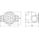 Фонарь налобный 18LED, питание 3хAAA, TDM [SQ0350-0004]
