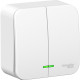 Выключатель о/у 2-кл 10А, с подсв., изол.пл., Schneider Electric Blanca [BLNVA105111] белый