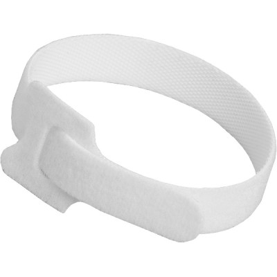 Хомут-липучка 14*125мм, на основе ленты Velcro, 12шт, SL белый