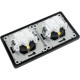 Розетка с/у 2x2P+E 16А, IP44, с крышкой/шторками, Schneider Electric Glossa [GSL000747] антрацит