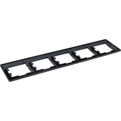 Рамка 5п, IP20, горизонтальная, Schneider Electric Glossa [GSL000705] антрацит