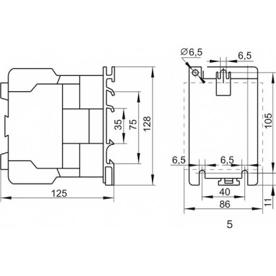 Контактор КМИ-49512 95А 230В/АС3 1НО 1НЗ, IEK [KKM41-095-230-11]