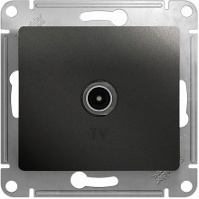 Розетка с/у TV, одиночная, 1дБ, Schneider Electric Glossa [GSL000791] антрацит