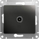 Розетка с/у TV, одиночная, 1дБ, Schneider Electric Glossa [GSL000791] антрацит