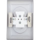 Розетка с/у 2x2P 16A, IP20, со шторк., в сборе, Schneider Electric ATLASDESIGN [ATN000322] алюминий