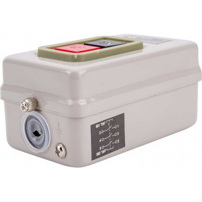 Выключатель кнопочный ВКИ-230 трехполюсный 16А IP40 230/400В, IEK [KVK30-16-3]