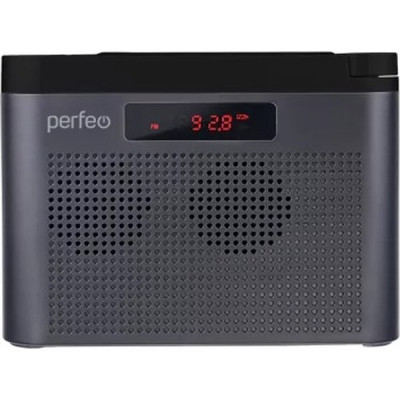 Радиоприемник 3-in-1, FM, MP3, USB, microSD, Line In, Perfeo ТАЙГА [i70GR/PF_C4941] серый