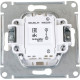 Выключатель с/у 1-кл 10А, IP20, Schneider Electric Glossa [GSL000611] перламутр