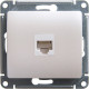 Розетка с/у компьютерная 1xRJ45, IP20, Schneider Electric Glossa [GSL000681K] перламутр