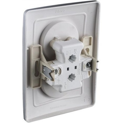 Розетка с/у 2х2P 16А, Schneider Electric Blanca [BLNRS000023] алюминий