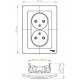 Розетка с/у 2х2P 16А, Schneider Electric Blanca [BLNRS000023] алюминий