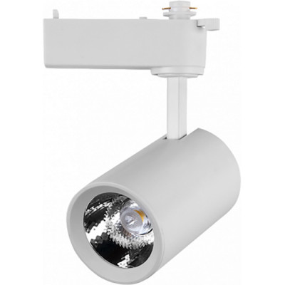 Светильник трековый 1ф LED 20W, 4000K, 1620Лм, d85*105*145, 1xCOB 24°, GENERAL [GTR-20-1-IP20] белый