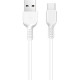 Кабель USB - Type-C, 3.0м, 3А, Hoco X20 Flash, ПВХ, белый [HC-68976]