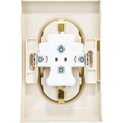 Розетка с/у 2x2P+Е 16A, IP20, в сборе, Schneider Electric ATLASDESIGN [ATN000224] бежевый [10]