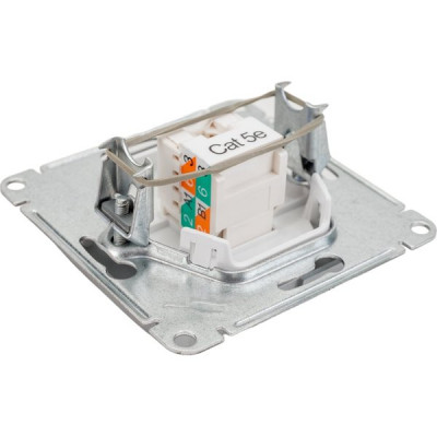 Розетка с/у компьютерная 1xRJ45, IP20, Schneider Electric Glossa [GSL000381K] алюминий