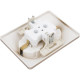 Розетка с/у 2x2P+E 16A, Schneider Electric Glossa [GSL000424] титан