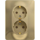Розетка с/у 2x2P+E 16A, Schneider Electric Glossa [GSL000424] титан