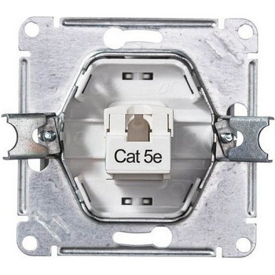 Розетка с/у компьютерная 1xRJ45, IP20, Schneider Electric Glossa [GSL000481K] титан