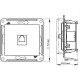 Розетка с/у компьютерная 1xRJ45, IP20, Schneider Electric Glossa [GSL000481K] титан