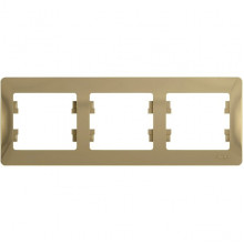 Рамка 3п, IP20, горизонтальная, Schneider Electric Glossa [GSL000403] титан