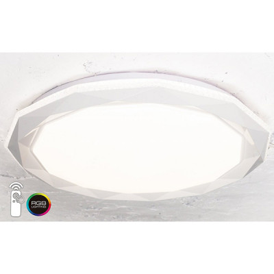 Светильник потолочный LED  72W, ПДУ 3000-6500K+RGB, 6000Лм, d500*90, Brillica ARTE