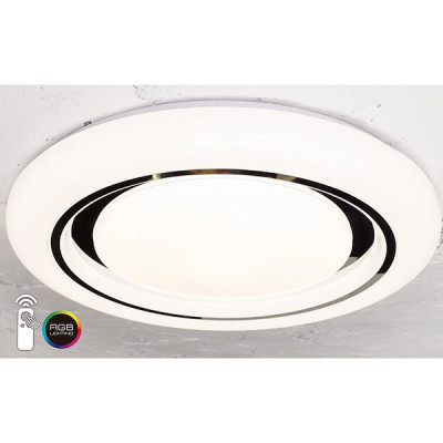 Светильник потолочный LED  72W, ПДУ 3000-6500K+RGB, 6000Лм, d500*90, Brillica VENTO