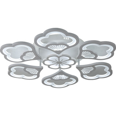 Люстра LED 214W, 3000-6000K, 27820Лм, акрил, ПДУ, d670*140, ЭС [53026/6+1WT] белый