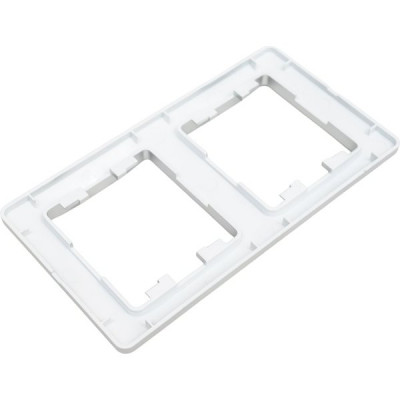Рамка 2п, IP20, вертикальная, Schneider Electric Glossa [GSL000306] алюминий