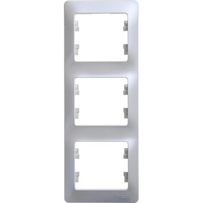 Рамка 3п, IP20, вертикальная, Schneider Electric Glossa [GSL000607] перламутр