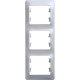 Рамка 3п, IP20, вертикальная, Schneider Electric Glossa [GSL000607] перламутр