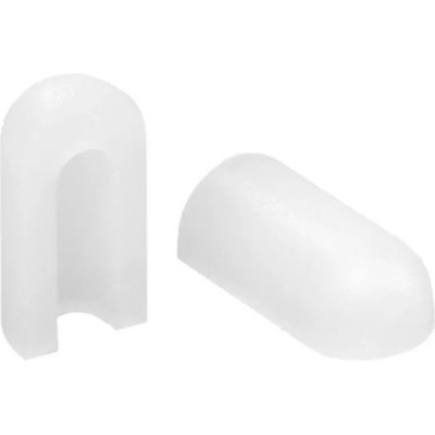 Заглушка для гибкого неона 12В 8*16, ELF [Cap-pvcNL8-in-1cm-W] белый