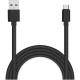 Кабель USB - Type-C, 2.0м, 2А QC3.0, Jet.A [JA-DC32 Black] в оплетке, черный