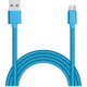 Кабель USB - Type-C, 1.0м, QC3.0, Jet.A [JA-DC31 Blue] в оплетке, синий