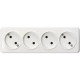 Розетка о/у 4x2P 10А, SmartBuy Юпитер [SBE-03w-10-S4-N] белый