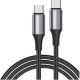 Кабель Type-C - Type-C, 1.0м, 5А QC3.0, Jet.A [JA-DC50 black] опл., PD, черный