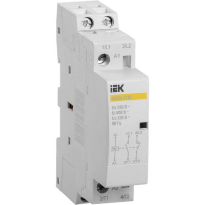 Контактор модульный КМ20-11М 20А 1п 230В AC, IEK [MKK11-20-11]