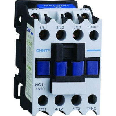 Контактор NC1-1810 18А 230В/АС3 1НО 50Гц (R) CHINT [221545]