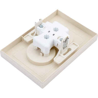 Розетка с/у 2x2P 16A, IP20, в сборе, Schneider Electric ATLASDESIGN [ATN000220] бежевый